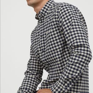 L.O.G.G. H&M Button Down Blue/Cream Shirt